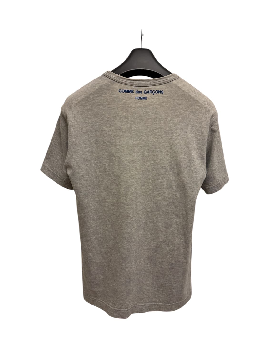 꼼데가르송 옴므 베이직 백 로고 티셔츠 그레이 반팔 상품이미지2