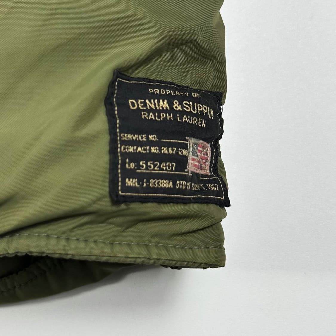 폴로 데님앤서플라이 성조기 n3b 야상 파카 M 상품이미지7