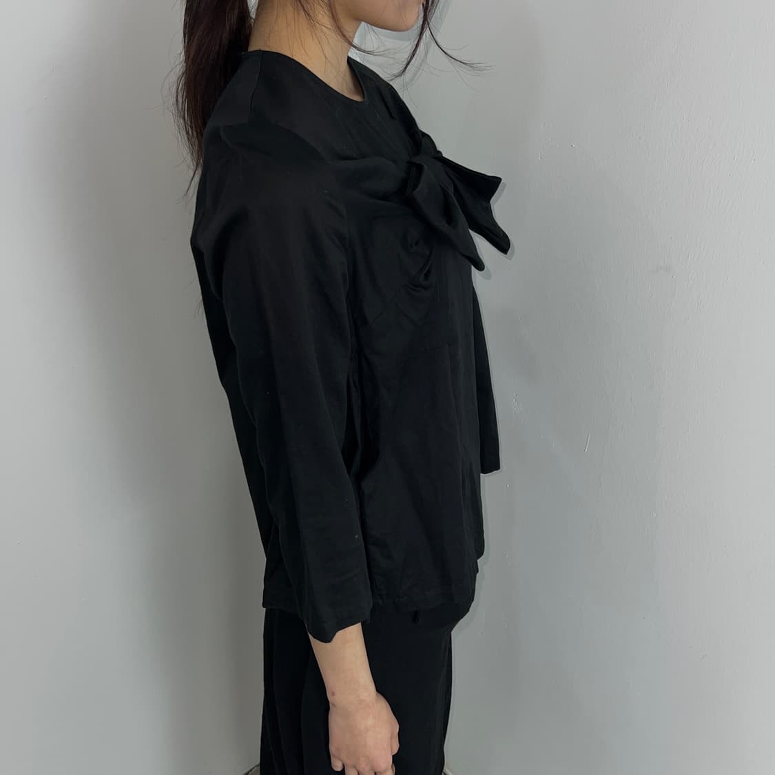 꼼데가르송 백 집업 리본 블라우스 샘플 버전 상품이미지4