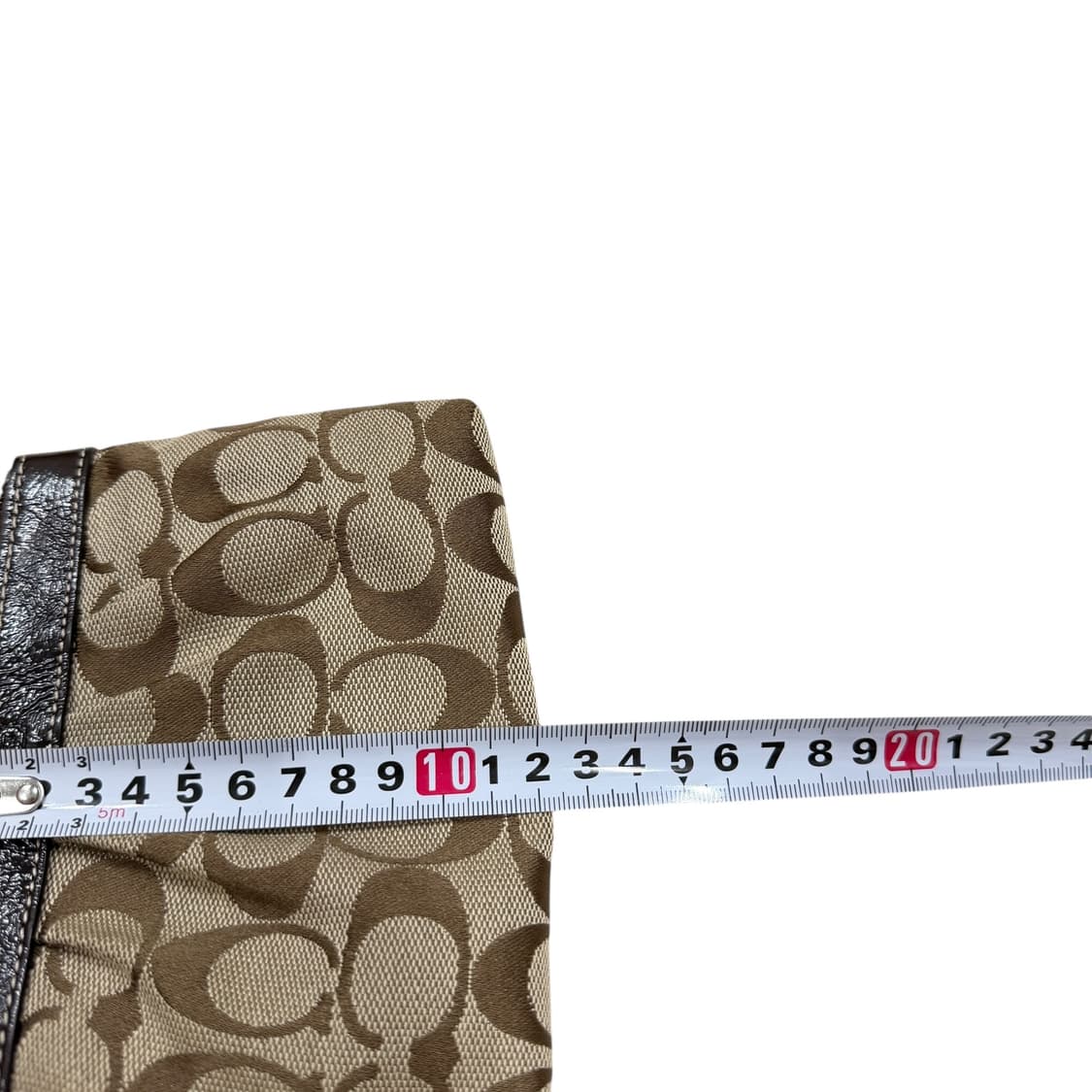 코치 빈티지 시그니처 로고 Y2K 파우치 가방 브라운 상품이미지5