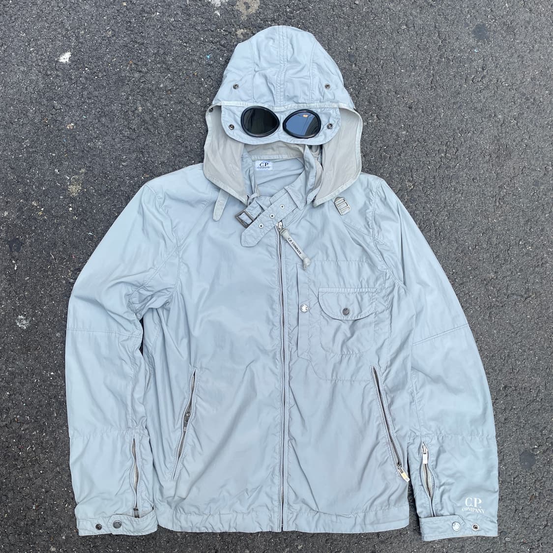 CP컴퍼니 고글 아이스 그레이 나일론 자켓 100 상품이미지2