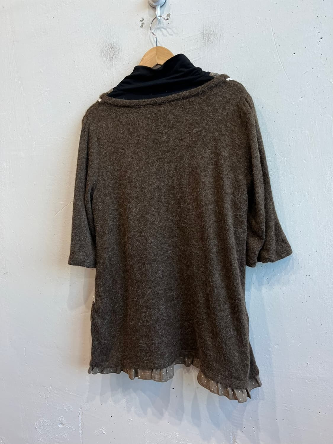 naturalstore calof JPN 모리 니트 레이어드 원피스 상품이미지4