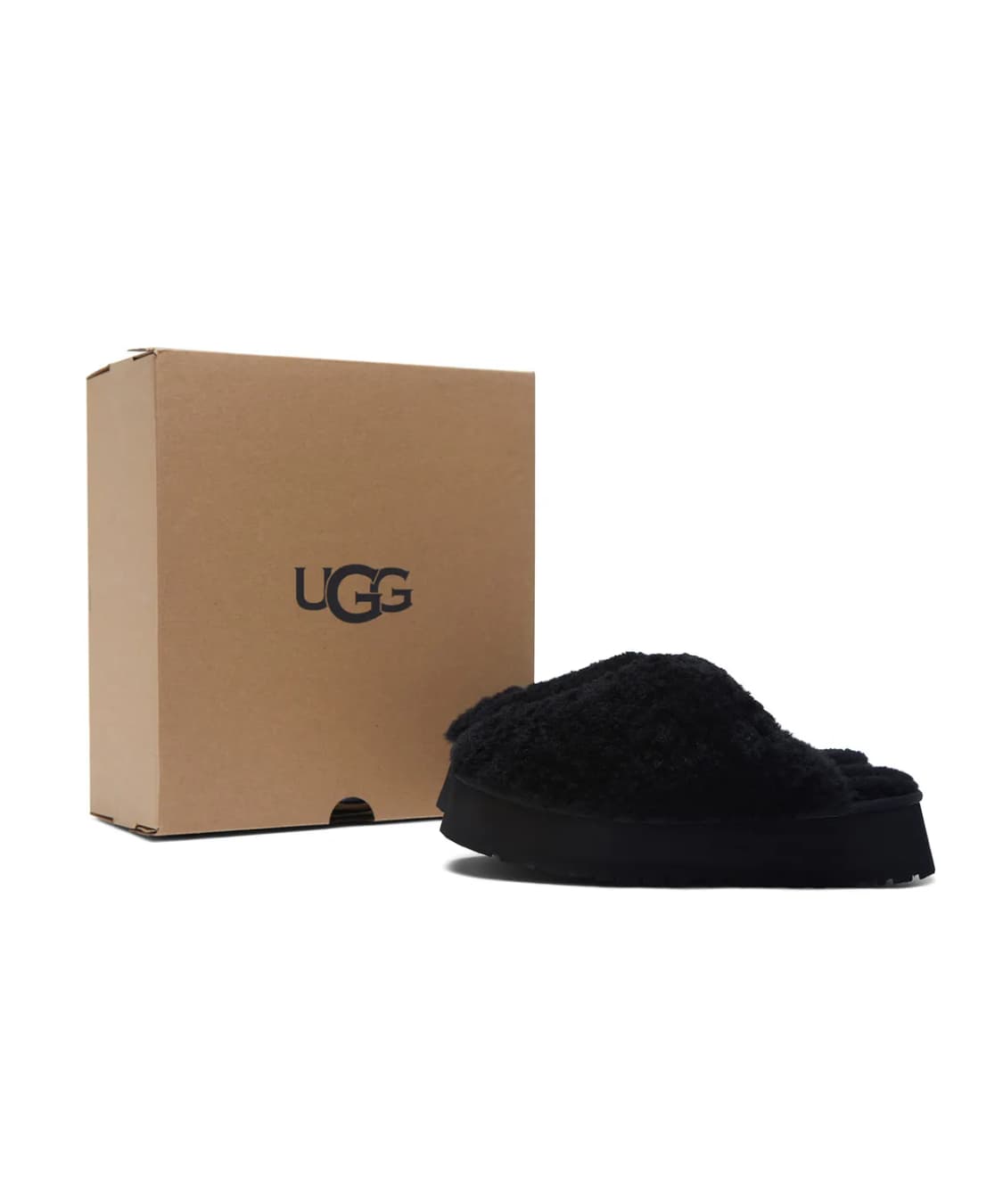 UGG 어그 컬리 퍼 플랫폼 슬라이드 상품이미지1