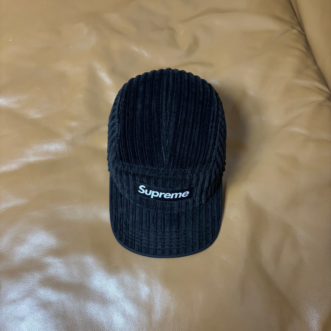 Supreme 슈프림 코듀로이 블랙 캠프캡 모자 (Black) 상품이미지5