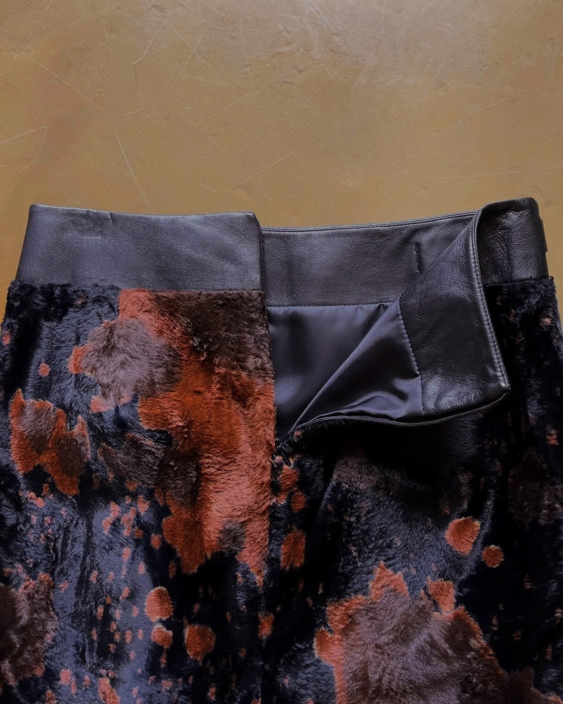 NINESIXNEWYORK Native Leather Fur Skirt 상품이미지10