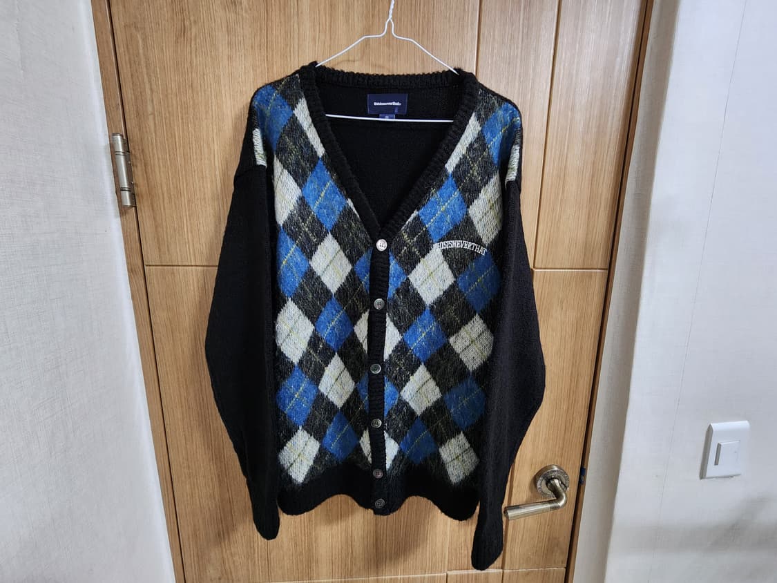 (S)디스이즈네버댓 아가일 니트 가디건 상품이미지1