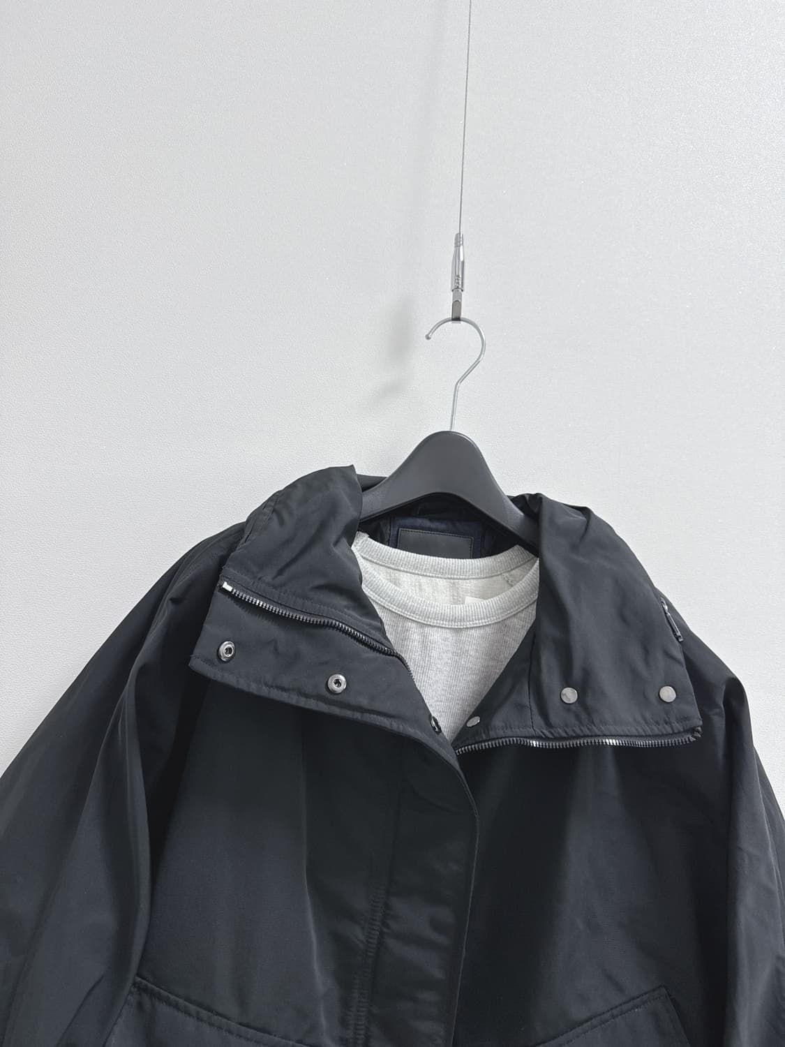 마시모두띠 블랙 간절기 하프 자켓 점퍼 상품이미지2