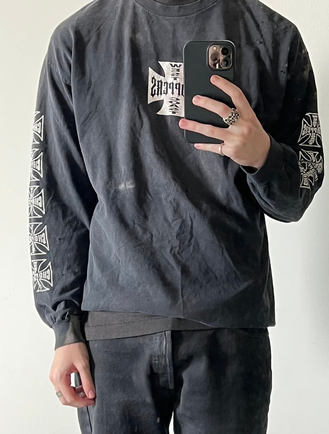 빈티지 웨스트 코스트 초퍼 롱슬리브 티셔츠 상품이미지3