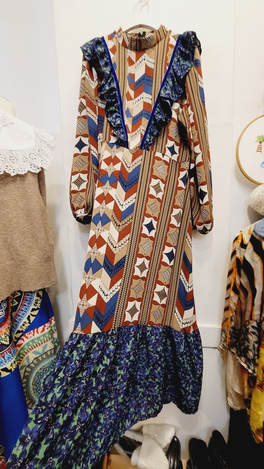 에스닉 프릴 원피스 상품이미지4