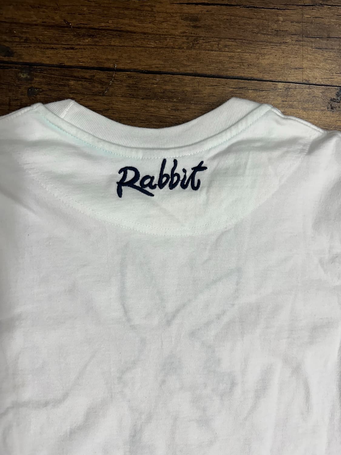 RATHLETIC JEANS 토끼 자수 반팔티 / 100% 코튼 M 상품이미지7