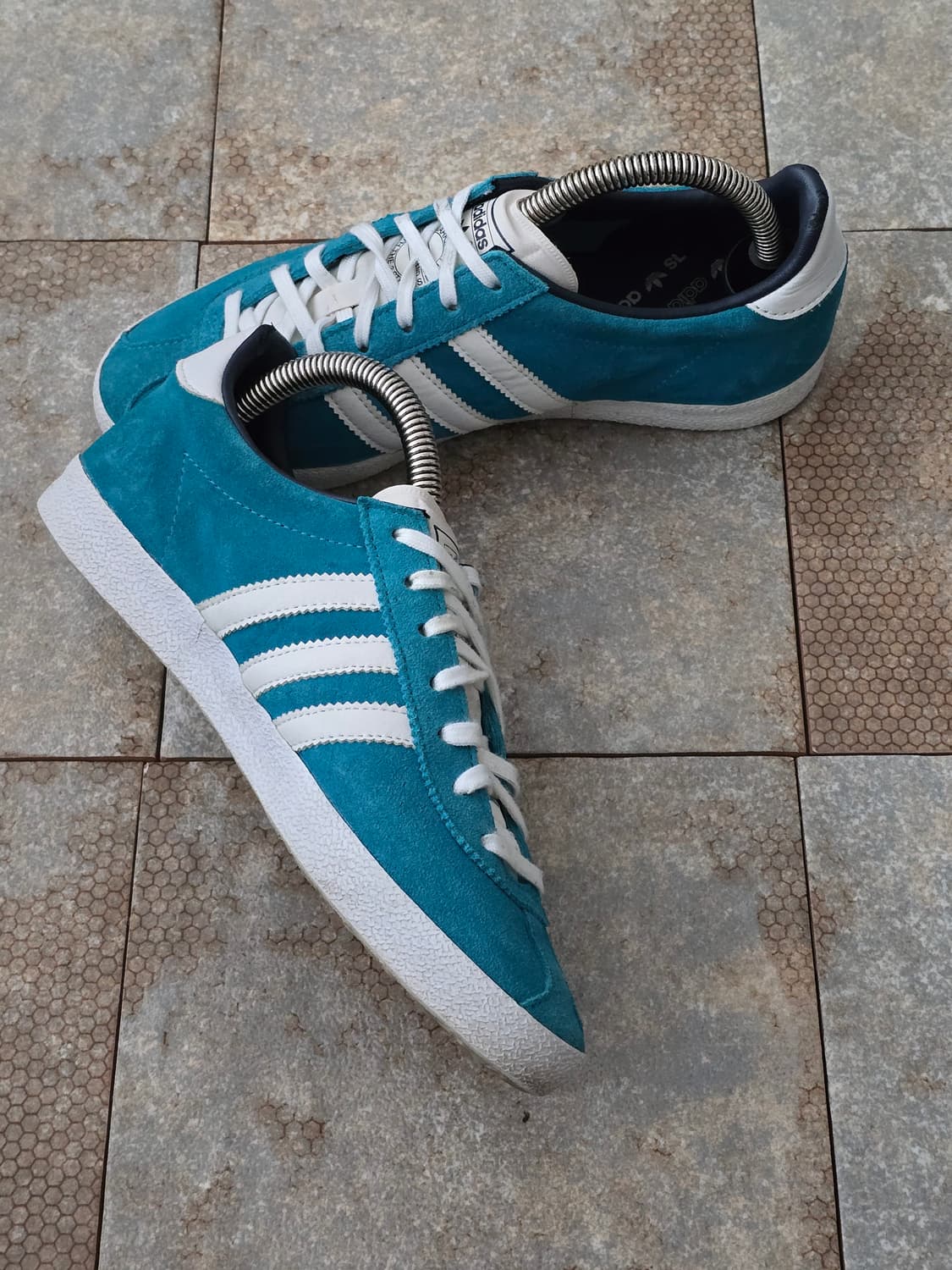 (220)아디다스 빈티지 가젤 아쿠아 블루  상품이미지4