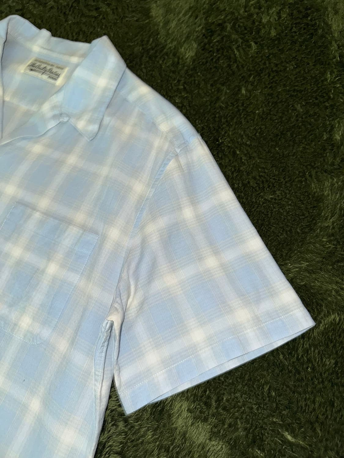 [XL] Wacko Maria 와코마리아 플레이드 체크 오픈카라 셔츠 상품이미지3