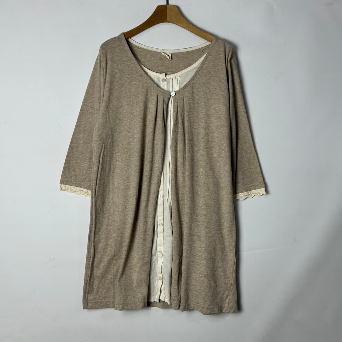 [JPN] 빈티지 모리걸 바선생 레이어드 크로쉐 원피스 상품이미지2