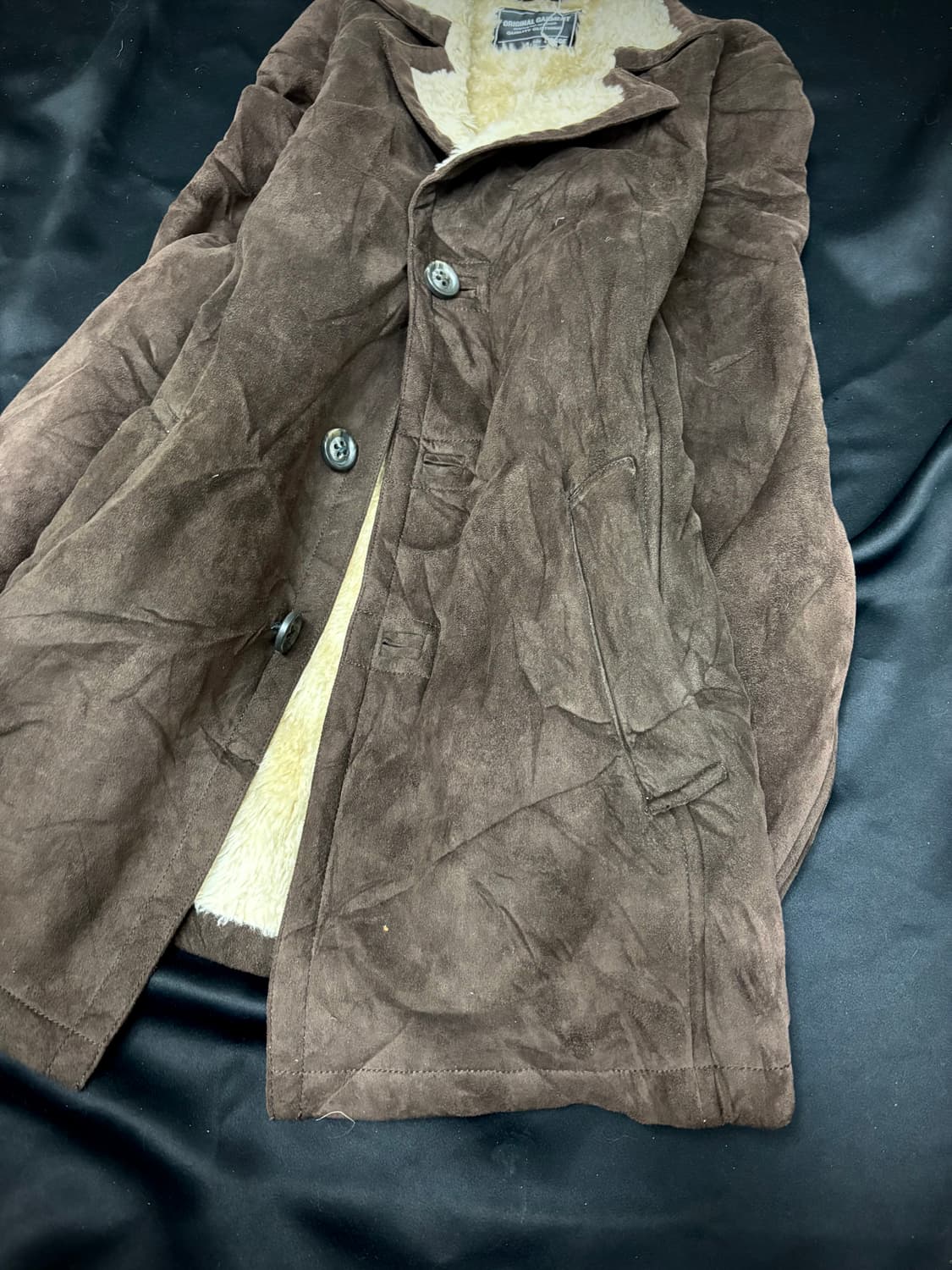 Fur Trimming Synthetic Leather Brown Mus 상품이미지8