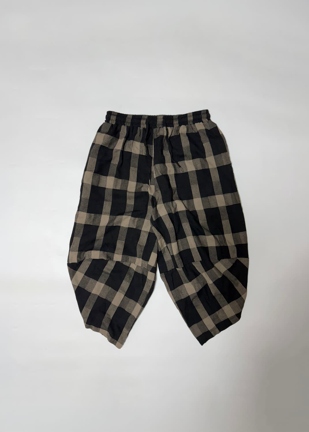 JPN 바이어스 체크 밴딩 사루엘 팬츠 상품이미지4