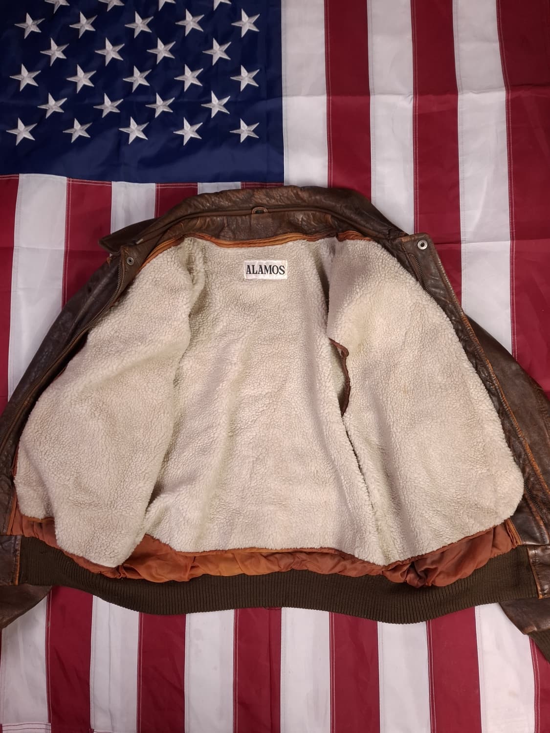 90's 일본판 미공군 A-2 리얼레더 항공자켓 상품이미지9