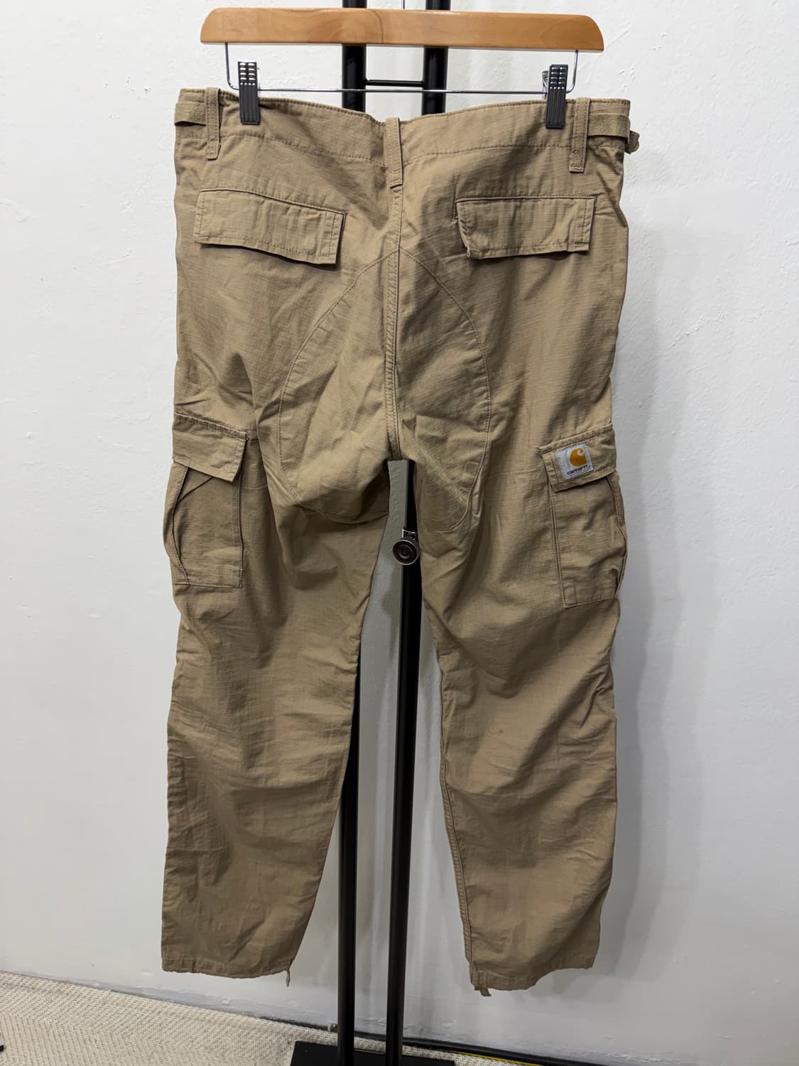 정품) 칼하트 WIP 베이지색 카고 바지 32 상품이미지5