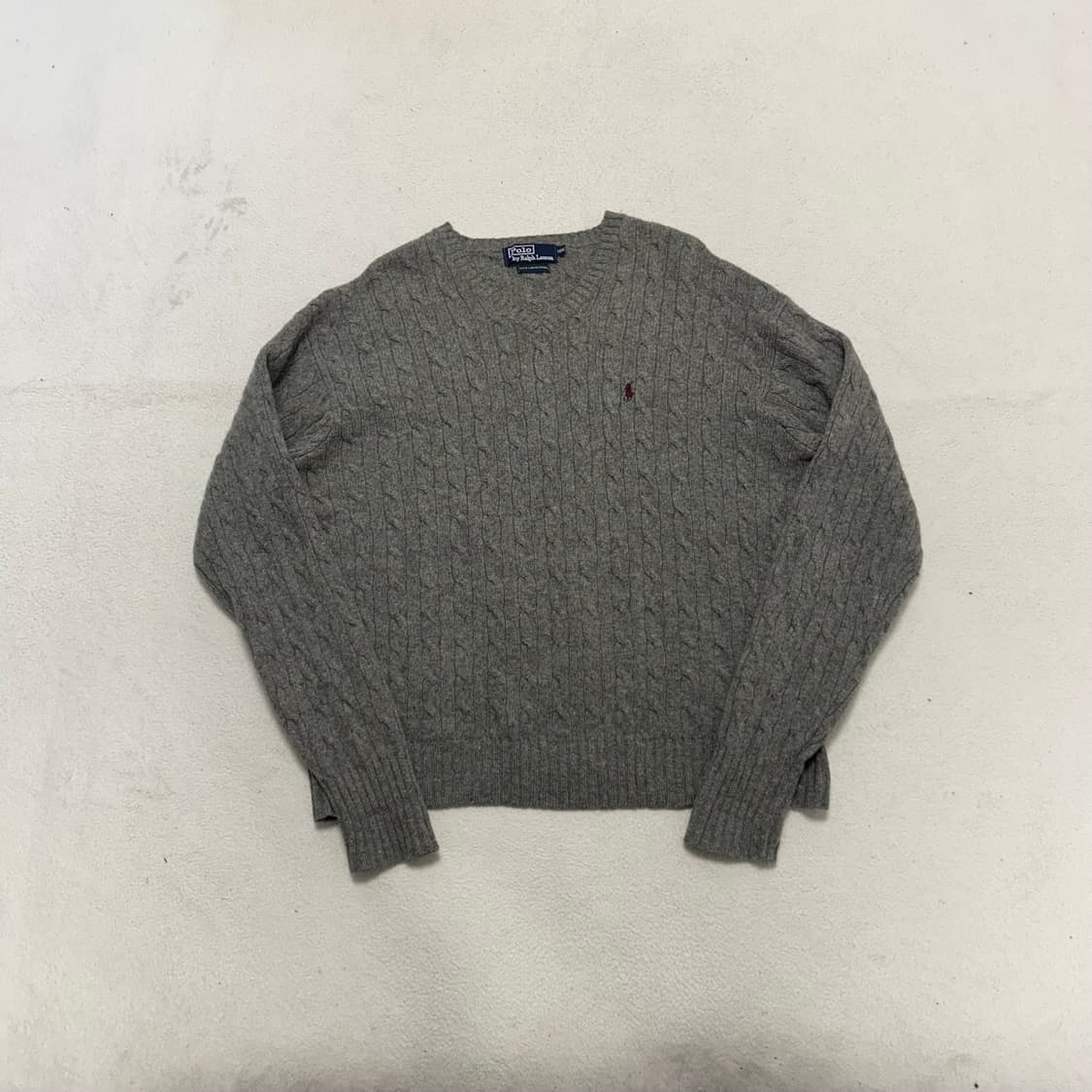 Polo Grey Cable Knit 상품이미지4