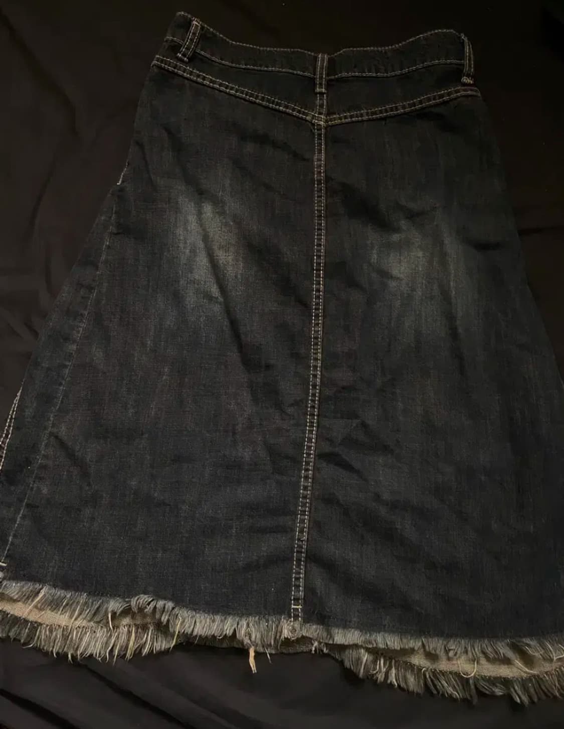 폴리수엠 데님 스커트 washed denim midi skirt 상품이미지3