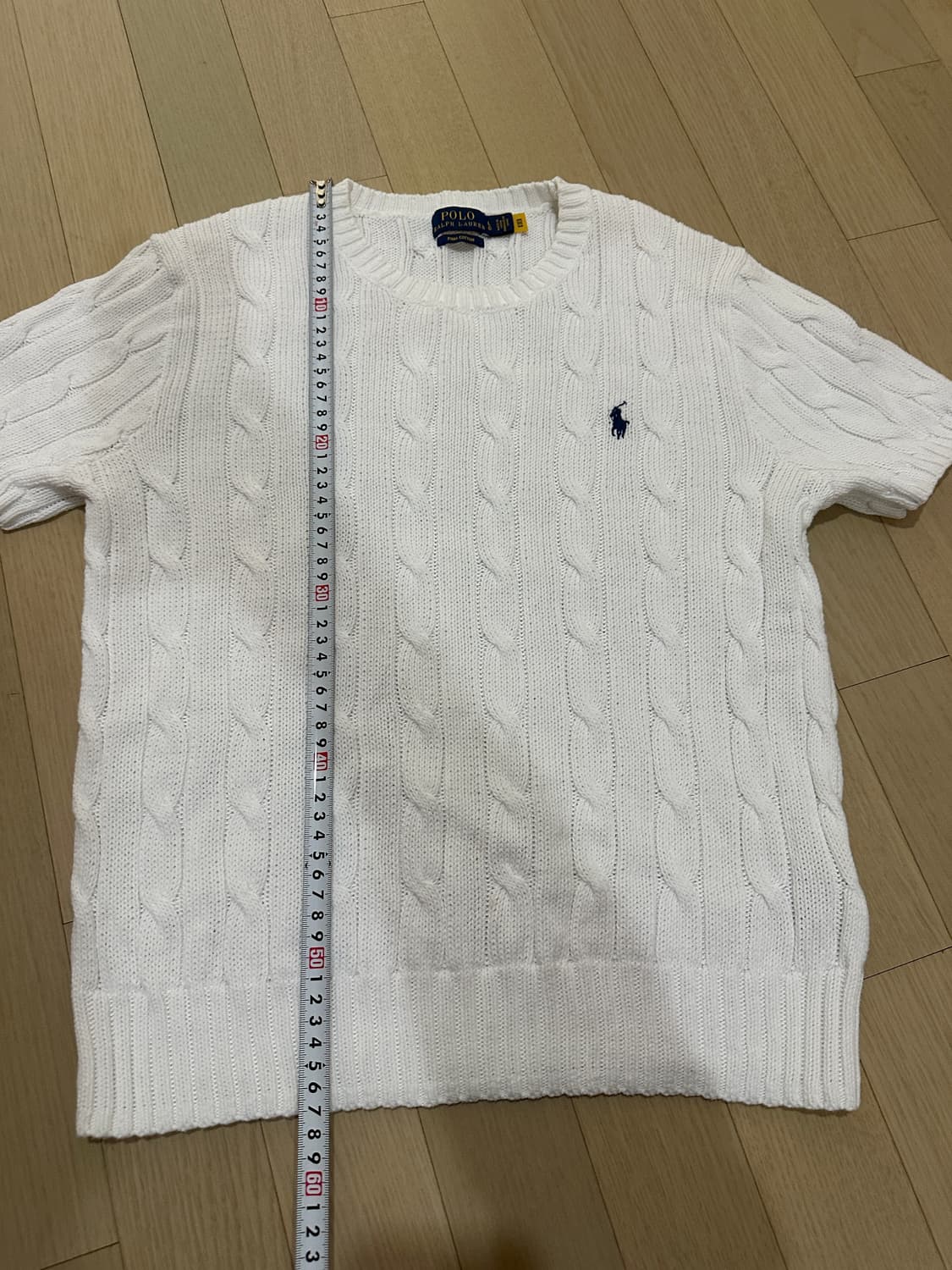폴로 랄프로렌 케이블 반팔니트 피마코튼 LG (QR정품인증) 상품이미지3