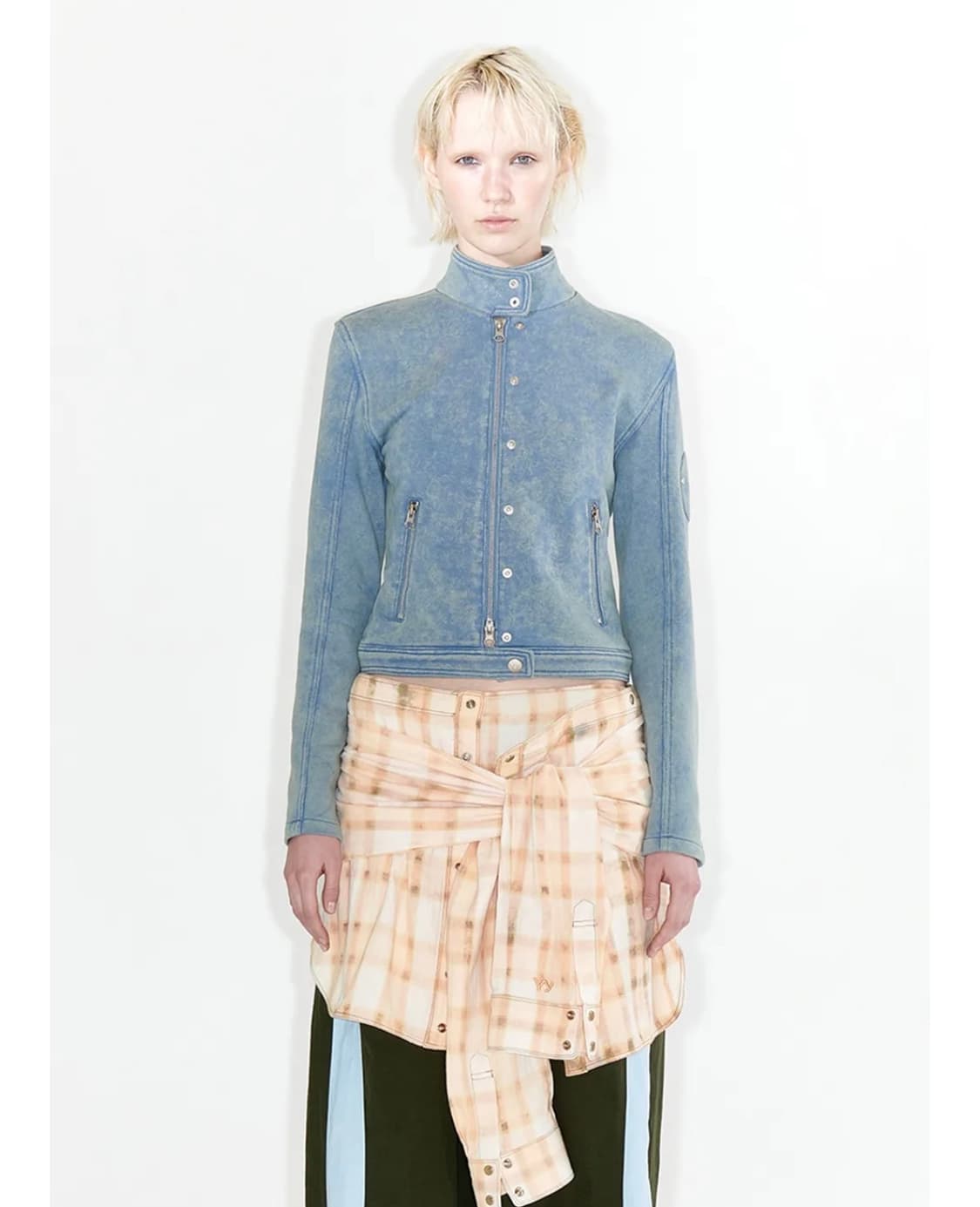 Open YY JERSEY BIKER JACKET (BLUE) 상품이미지1