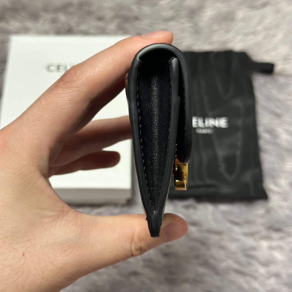 [풀구성] 셀린느 트리옹프 카드지갑 블랙 상품이미지6