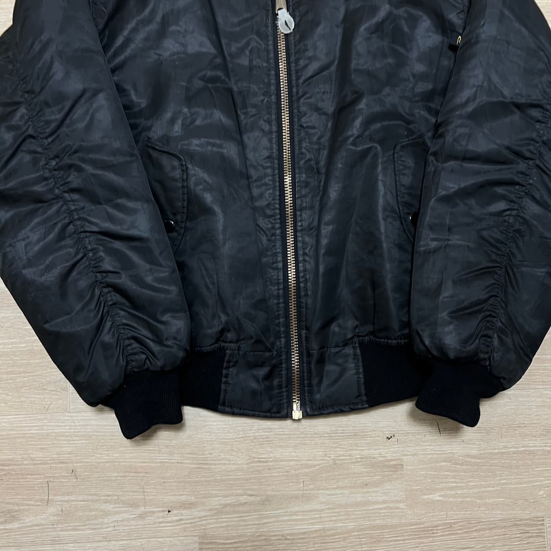 로스코 오버사이즈 MA-1 항공점퍼 봄버자켓 [블랙] 2XL/110 상품이미지3