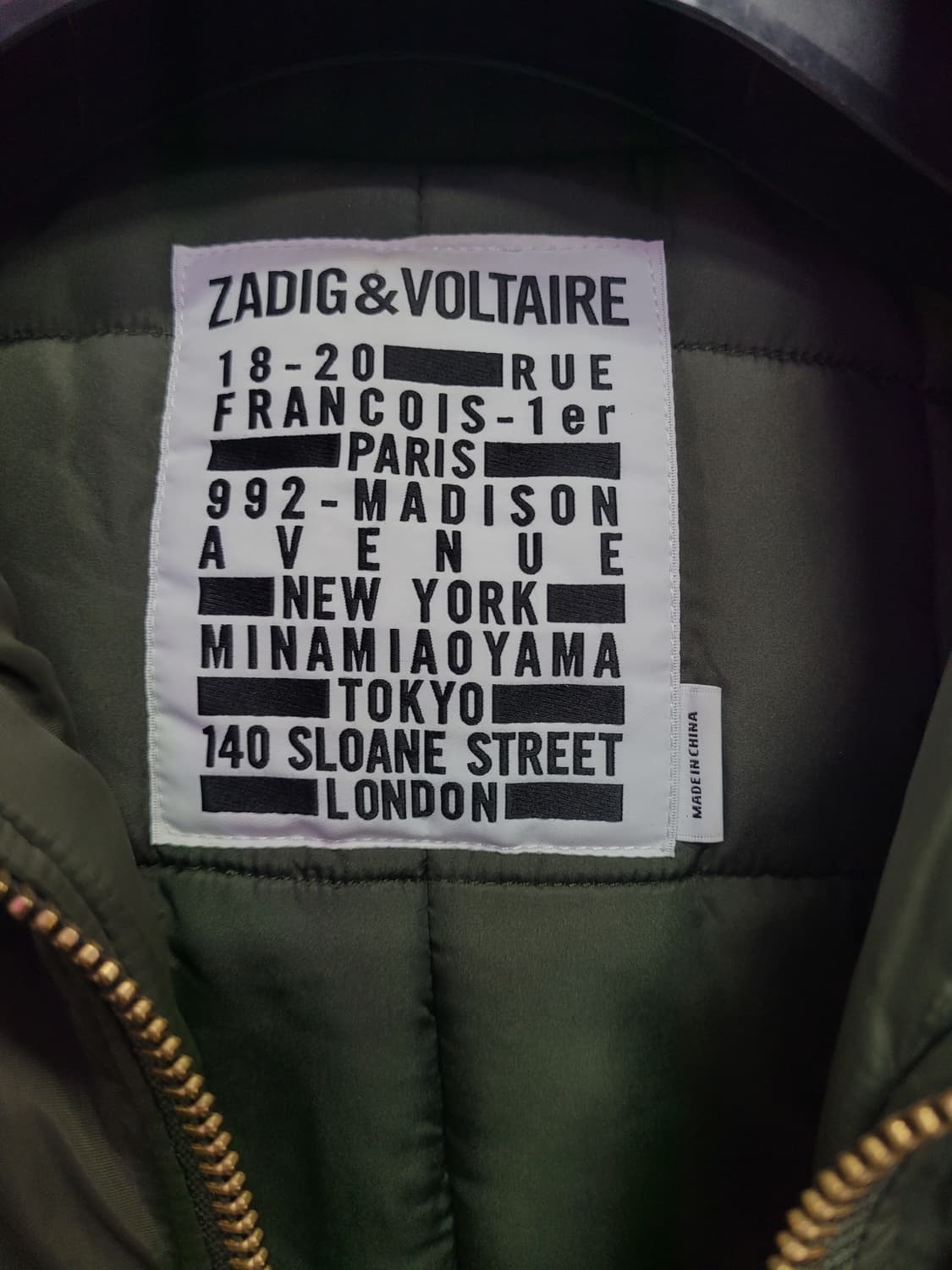 ZADIG&VOLTAIRE 자딕앤볼테르 야상 패딩 점퍼 상품이미지3