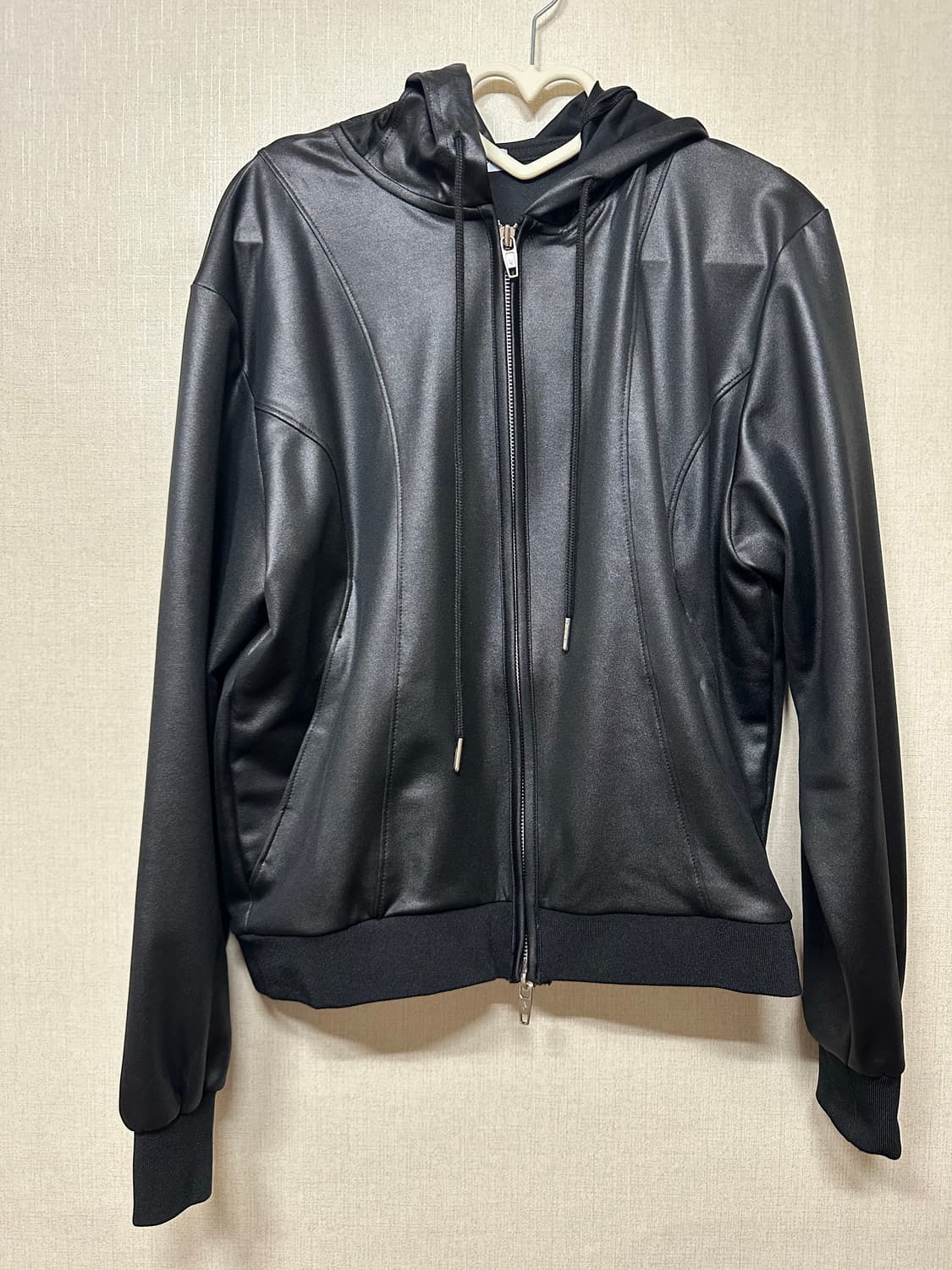 어나더유스 후드집업 블랙 상품이미지2