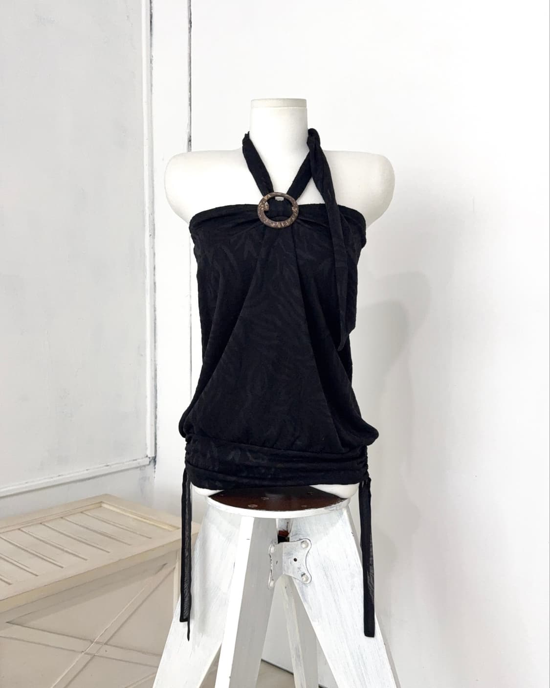 CECIL McBEE Zebra Halter Tube Top 상품이미지1