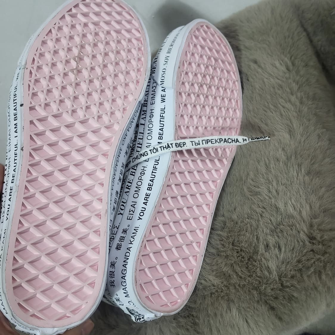 새상품 반스 스케이트 하이 테이퍼드 위아뷰티풀 화이트 250 상품이미지6