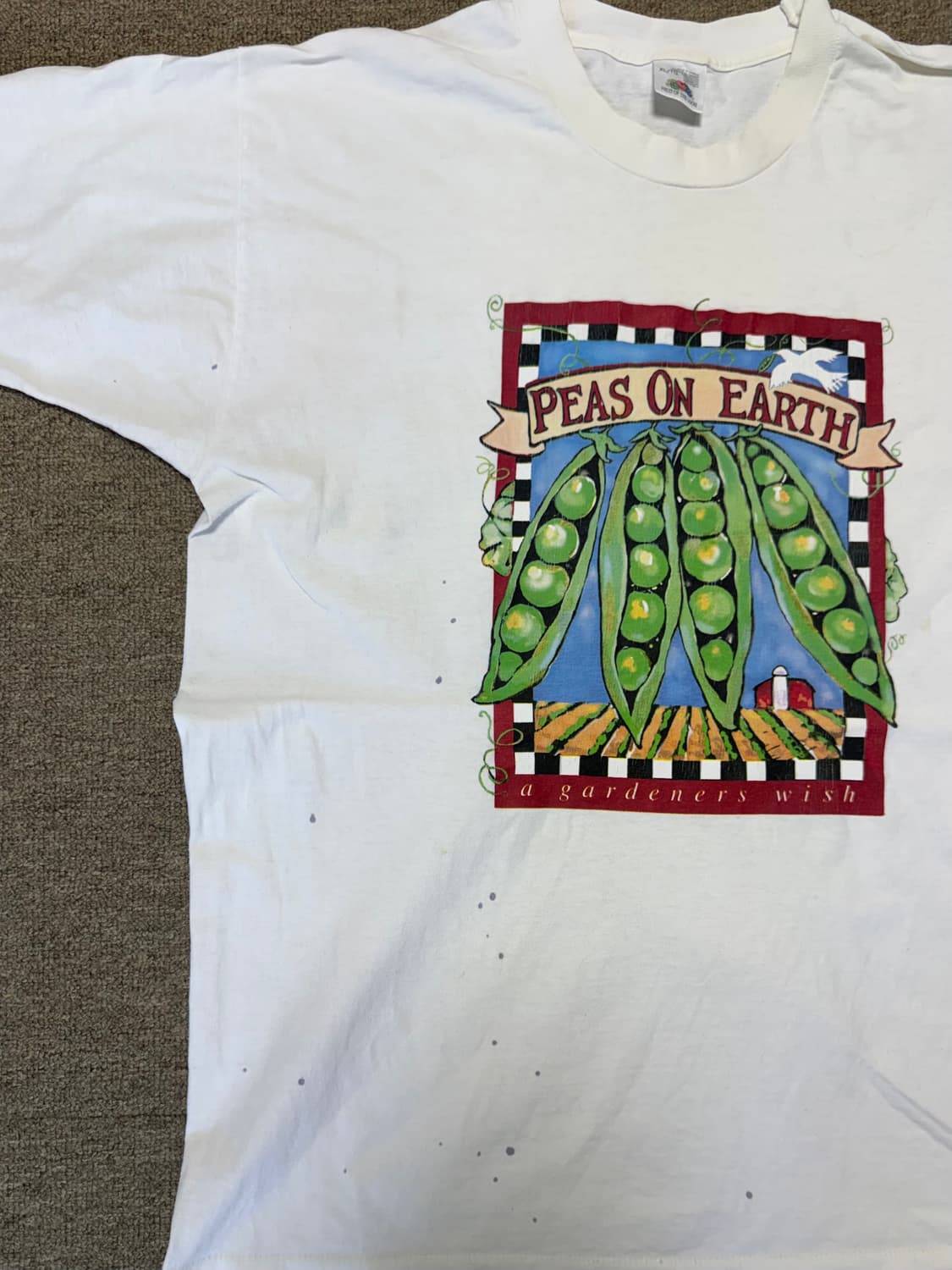 90‘s 빈티지 프루츠 오브 더룸 프린팅 티셔츠 상품이미지5