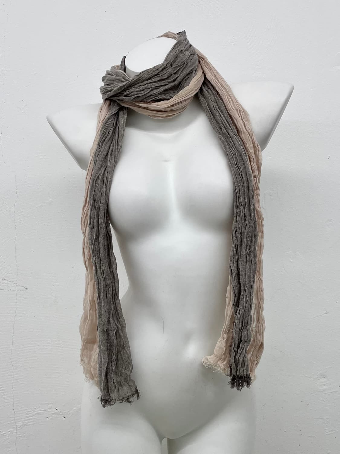 너드모리 배색 링클 머플러  상품이미지3