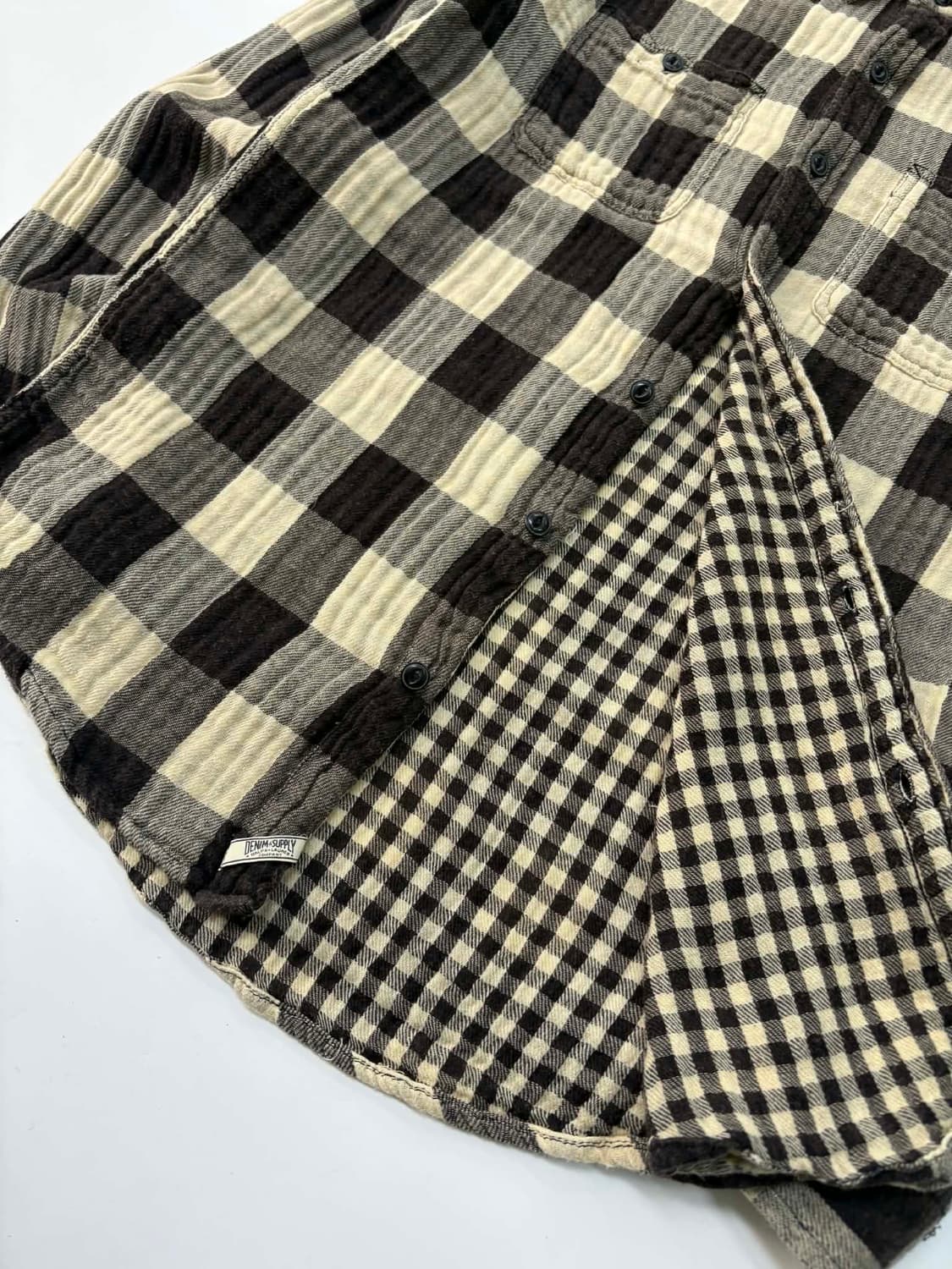 [M] 랄프로렌 데님앤서플라이 폴란넬 체크 웨스턴 셔츠 상품이미지7