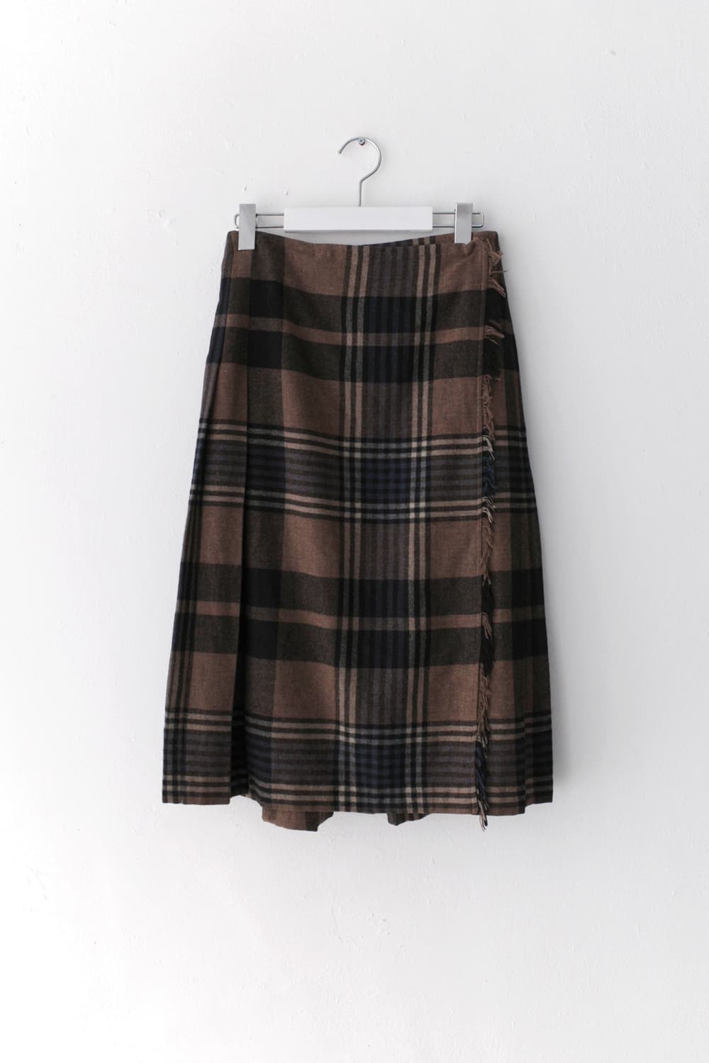 check wrap skirt 상품이미지2