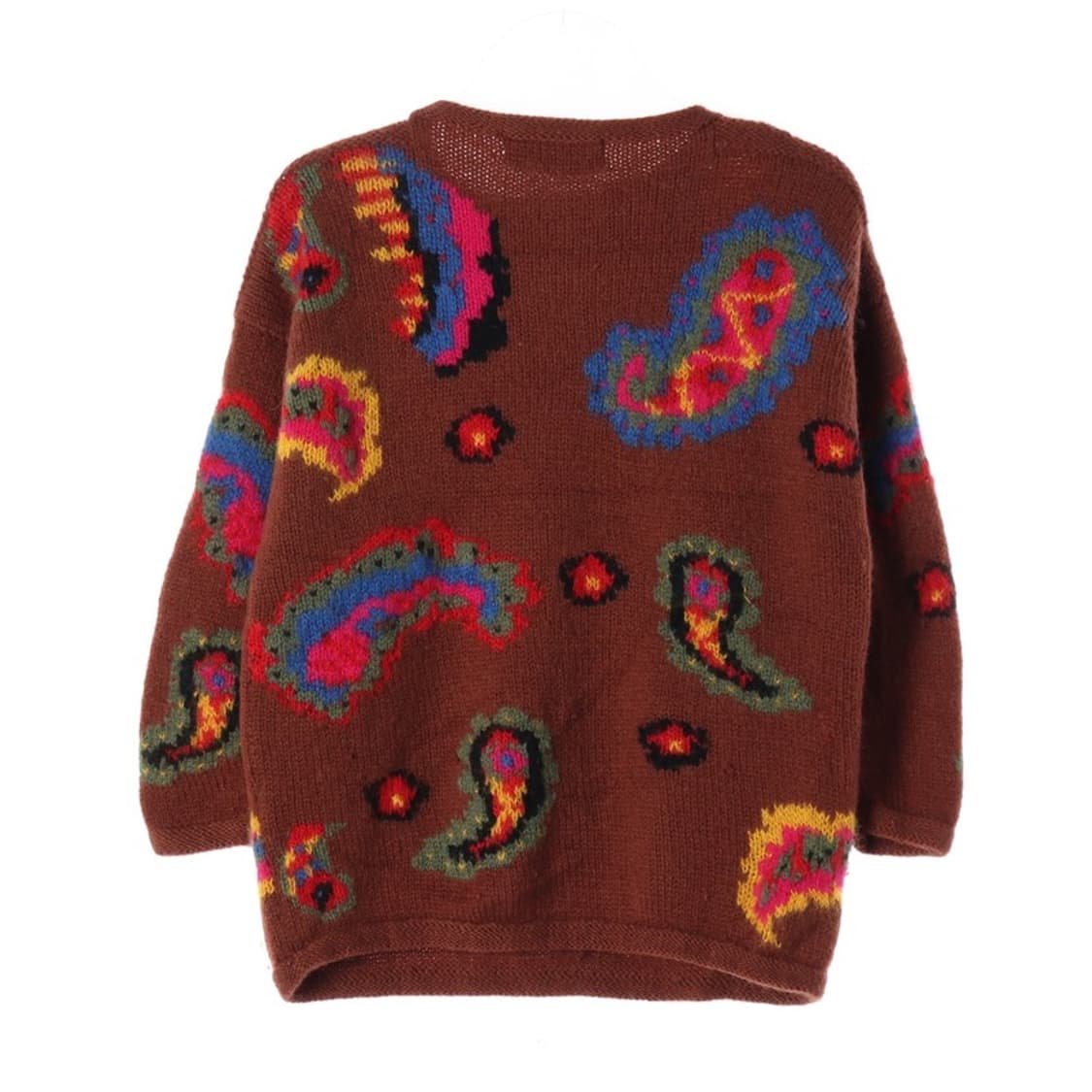 폴린블루 빈티지 페이즐리 울 니트 스웨터 상품이미지2