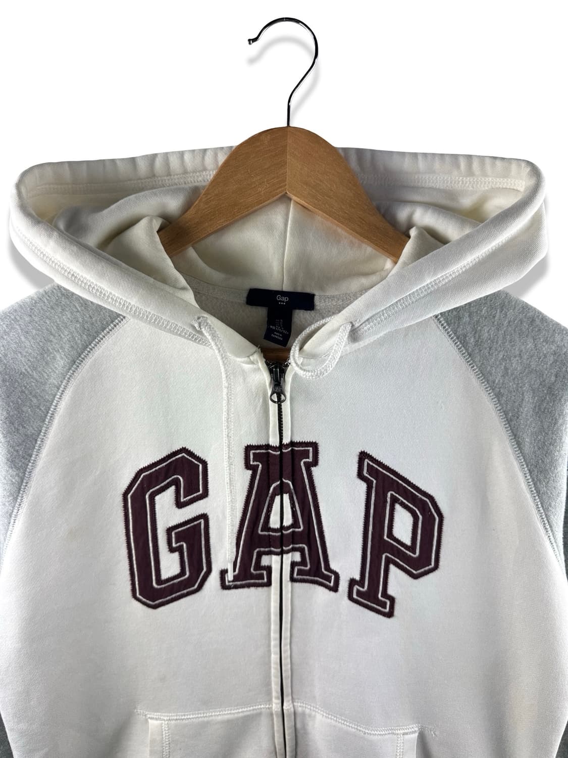 갭 희귀 나그랑 화이트 그레이 브라운 후드집업1874 상품이미지3