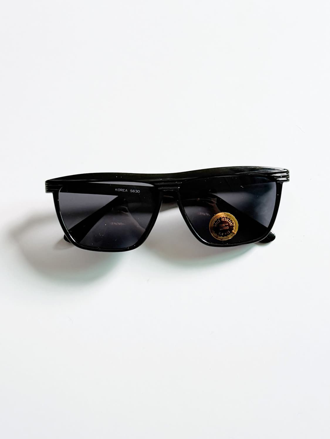 90s TECH 스퀘어 블랙 랩스타일 빈티지 선글라스 상품이미지1