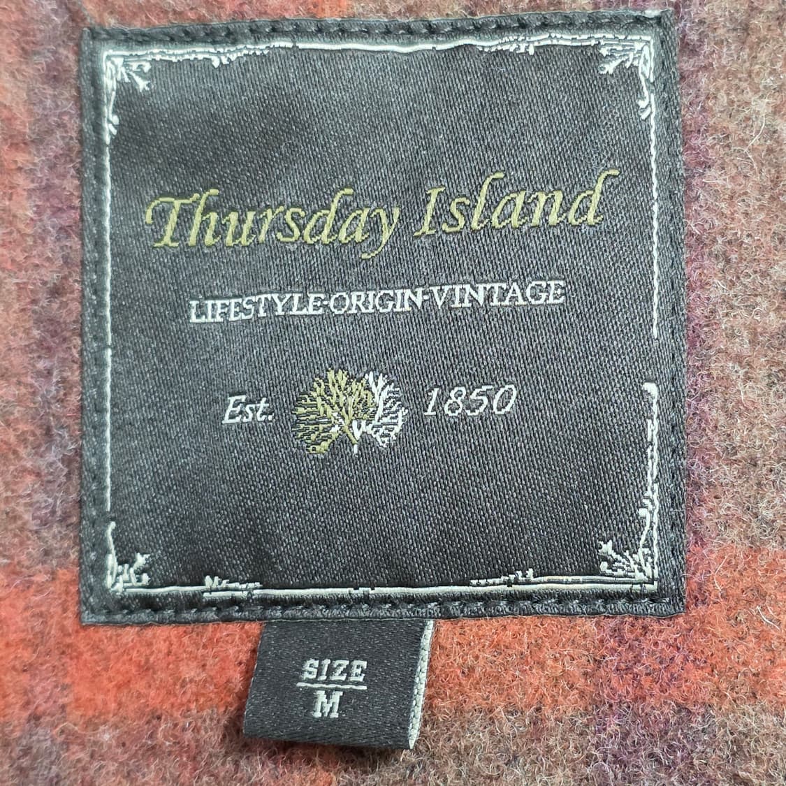 1610 Thursday Island 써스데이아일랜드 울 체크 하프코트 상품이미지8