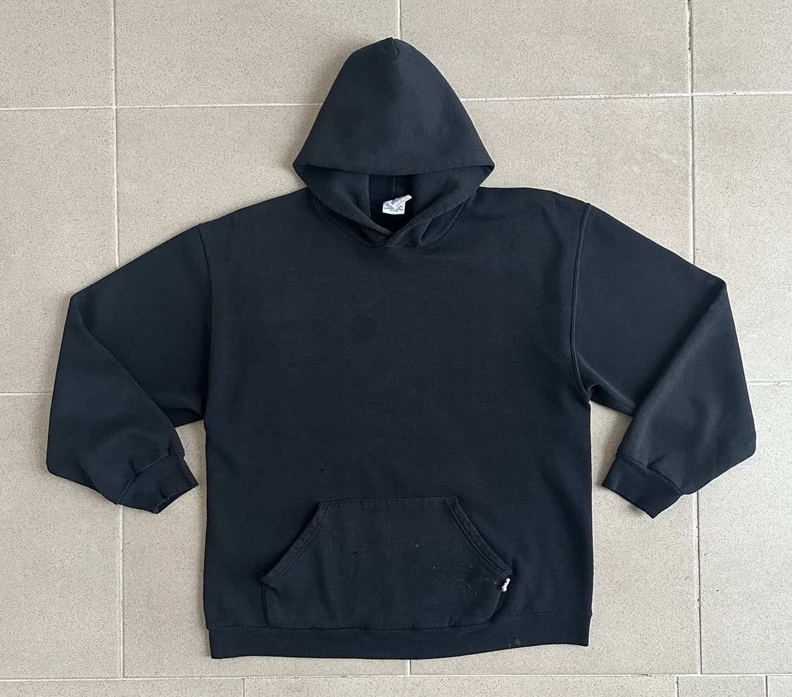 00s 빈티지 러셀 후드 블랙 L 디스트레스드 상품이미지1