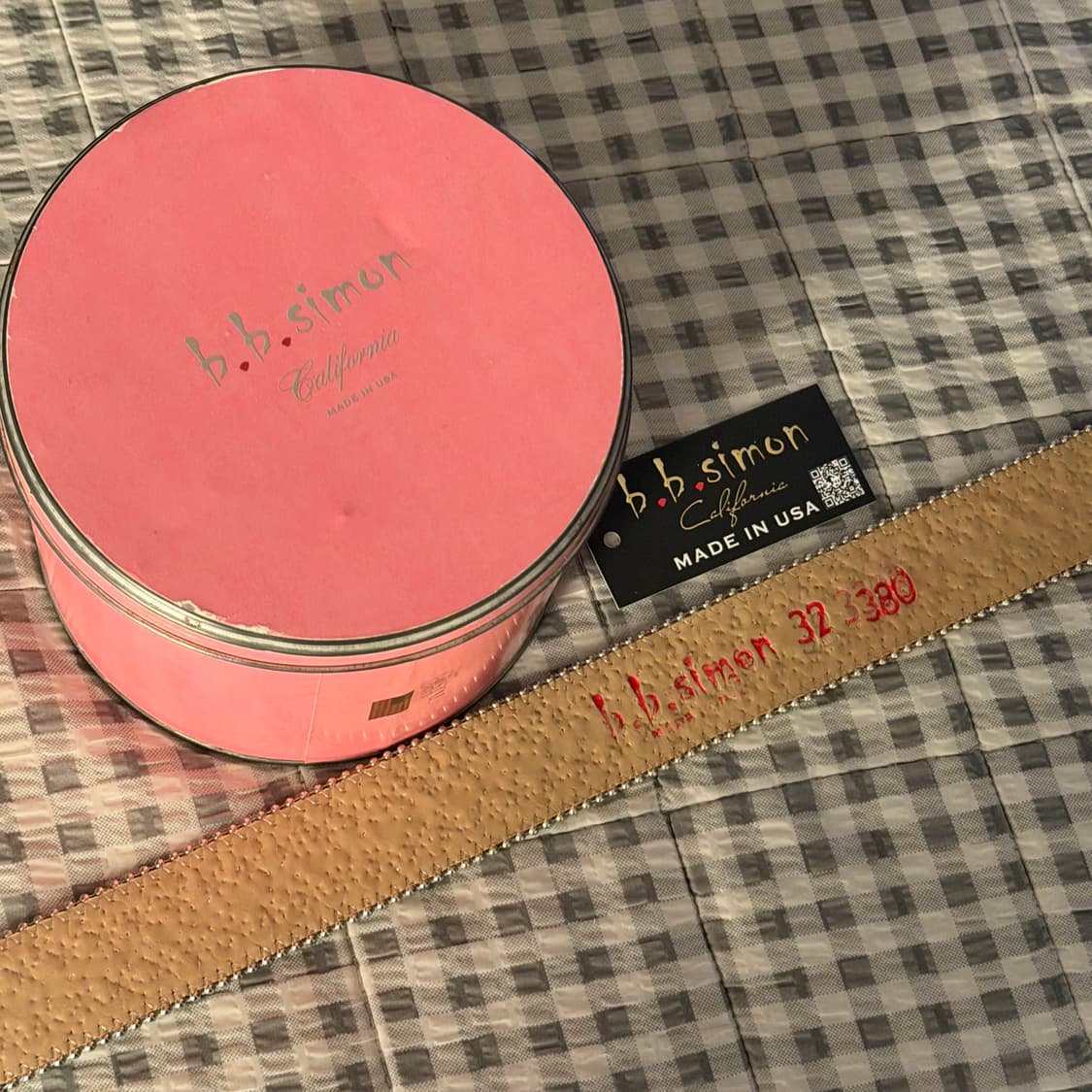 (32) b.b.simon 비비시몬 Trojan 벨트 화이트 상품이미지6