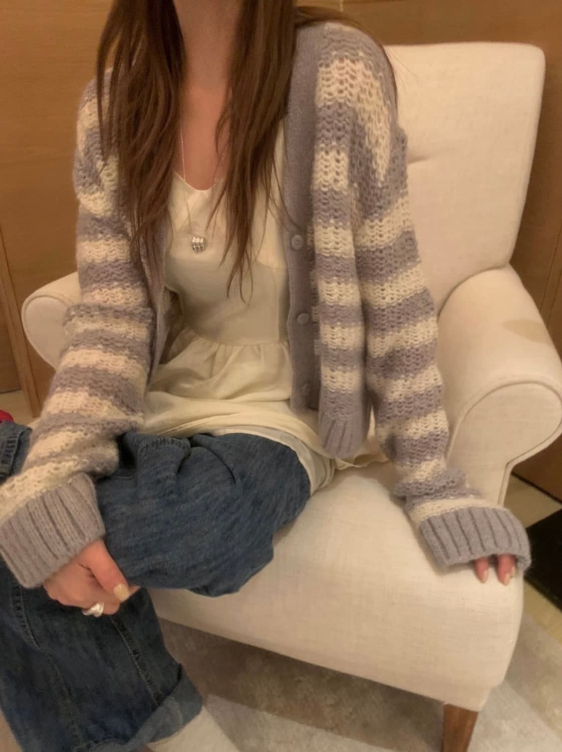 (새상품)포스터 레니 알파카 가디건 상품이미지5