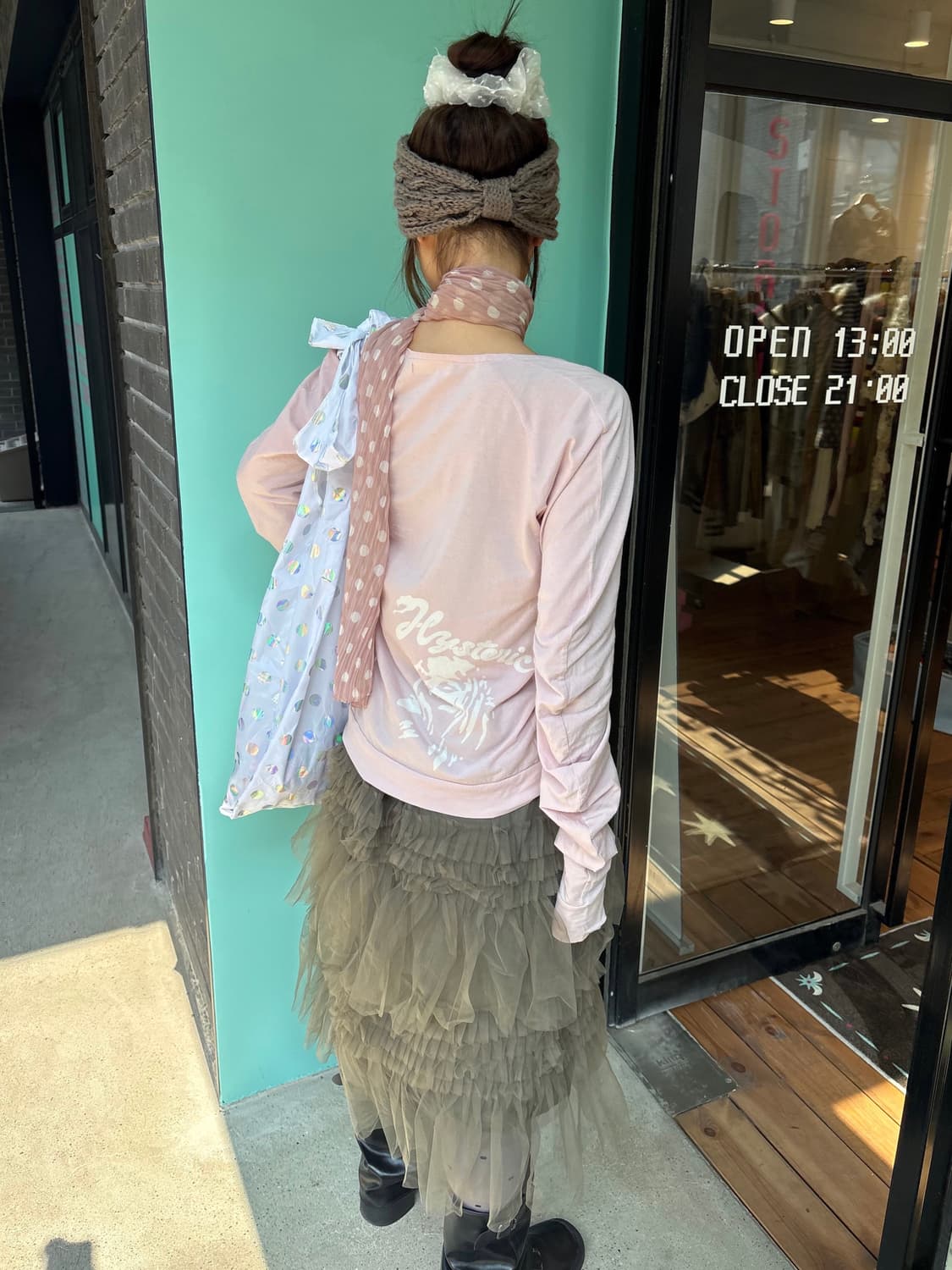 히스테릭글래머 셔링 가디건 상품이미지3