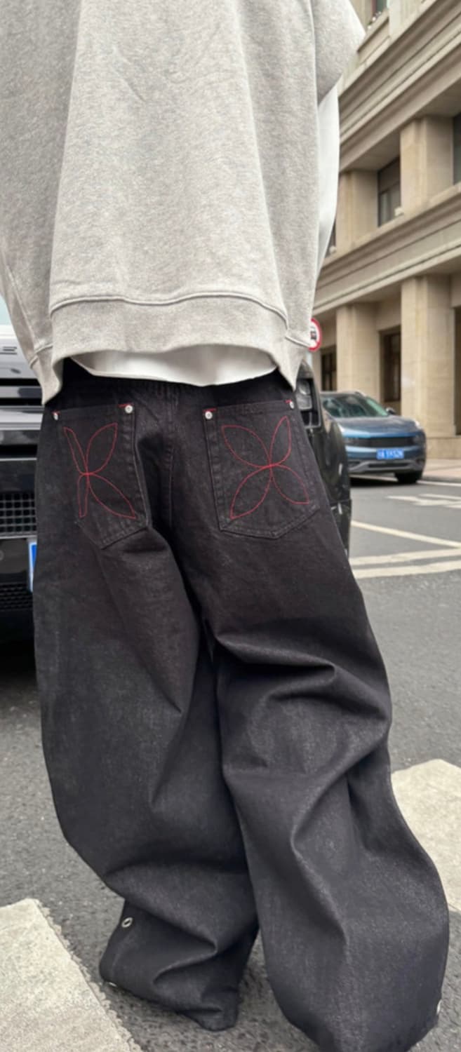 (L) Steepc Ringring curved denim pants  상품이미지1