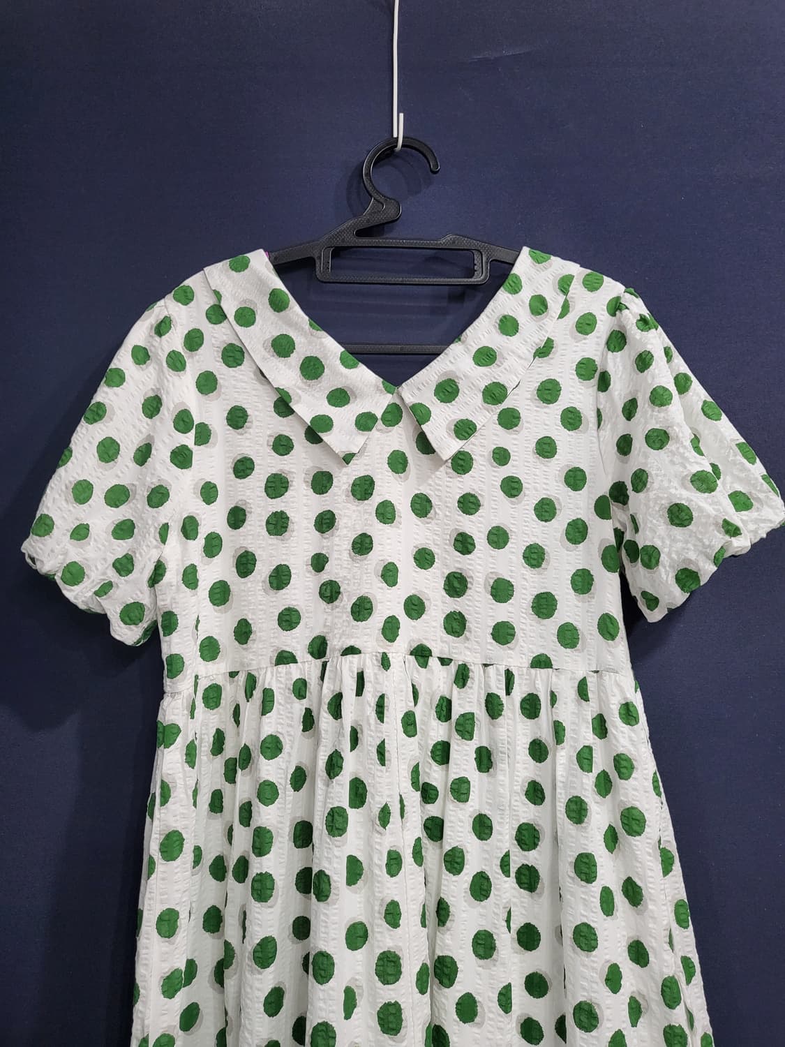 도트 시어서커 롱원피스(새상품) 상품이미지6