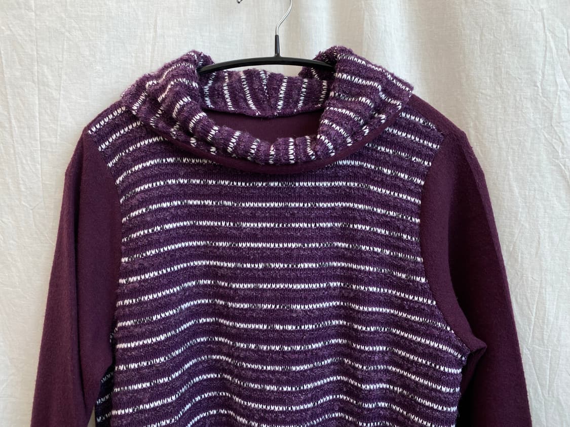 CORAL 퍼플 니트탑(M-L) 상품이미지2