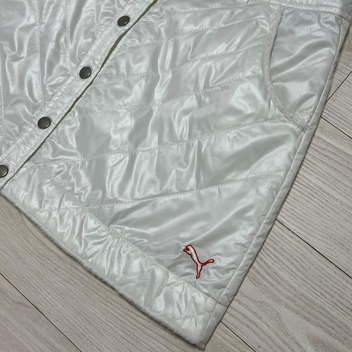 puma quilting fur trimming skirt 상품이미지3