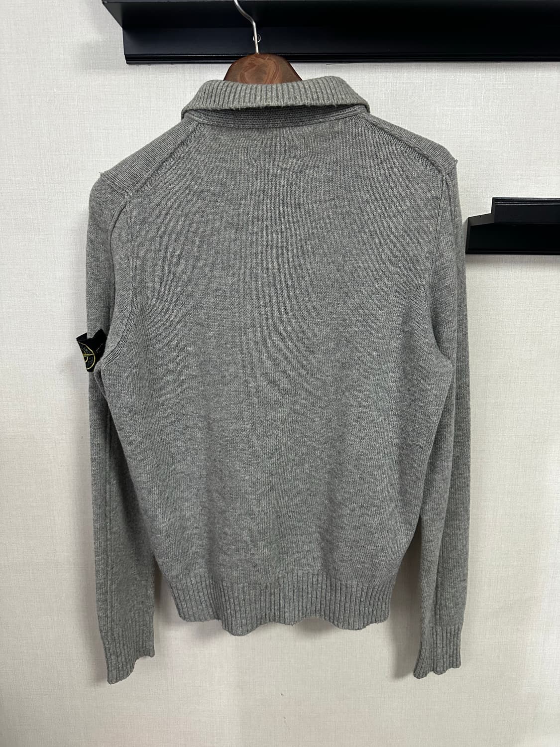 스톤아일랜드 니트  반집업 그레이M(95-100) 정품 상품이미지2