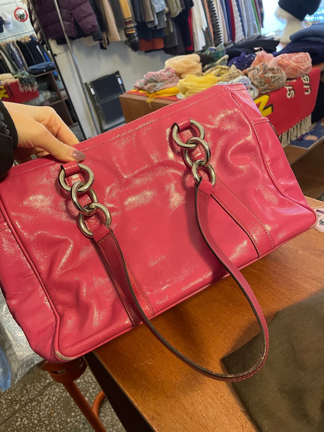 코치 핑크가죽 숄더&토트백 [무배] 상품이미지3