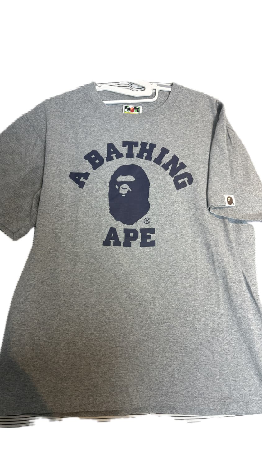 M) 베이프 AAPE 반팔 티셔츠 그레이 상품이미지1